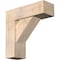 Ekena Millwork Traditional Block Smooth Bracket w/ Offset Brace, Douglas Fir, 7 1/2"W x 22"D x 22"H BKT0806X22X22TRA05SDF - alternate 1
